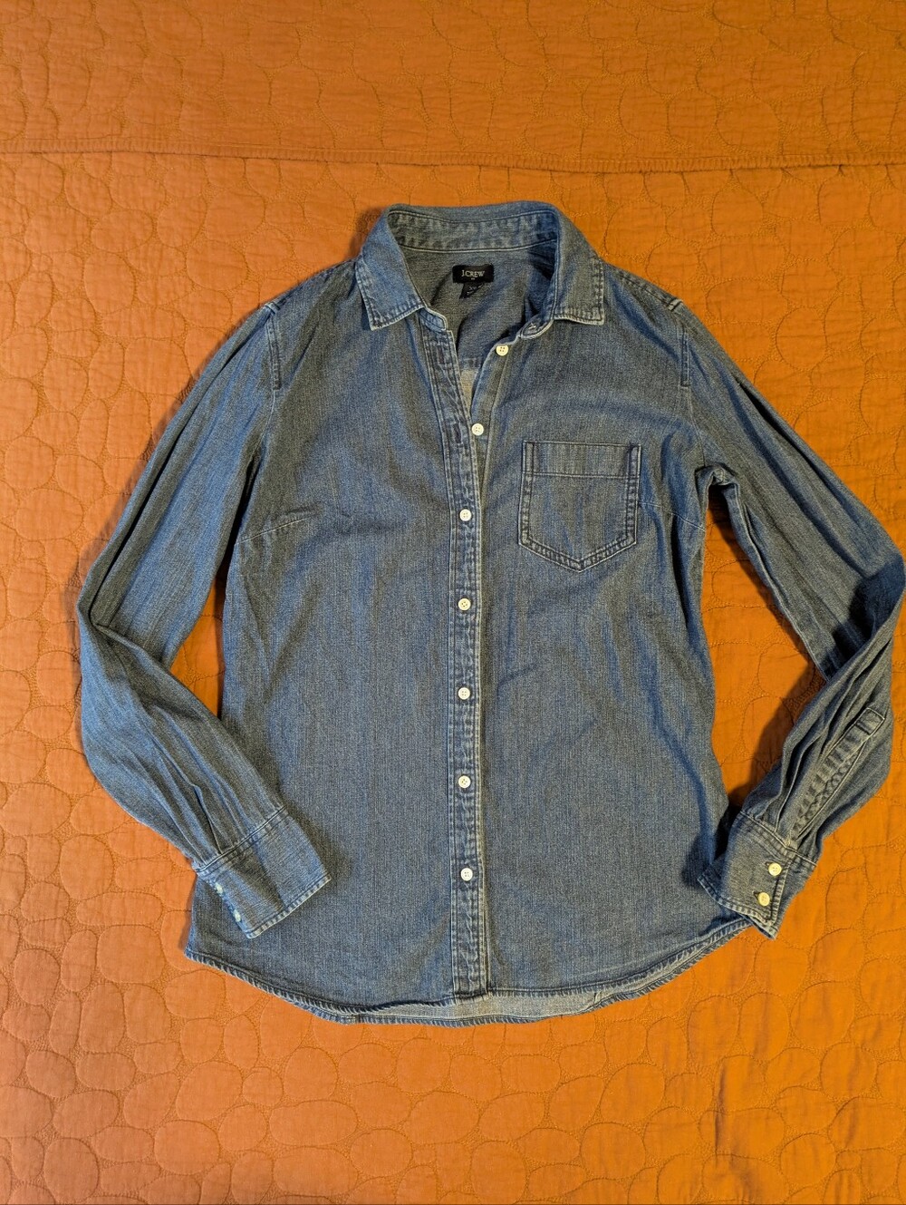 J. Crew Blue Denim Button-Up Shirt
